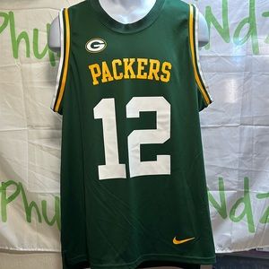 Green Bay Packers Aaron Rodgers Basketball Jersey